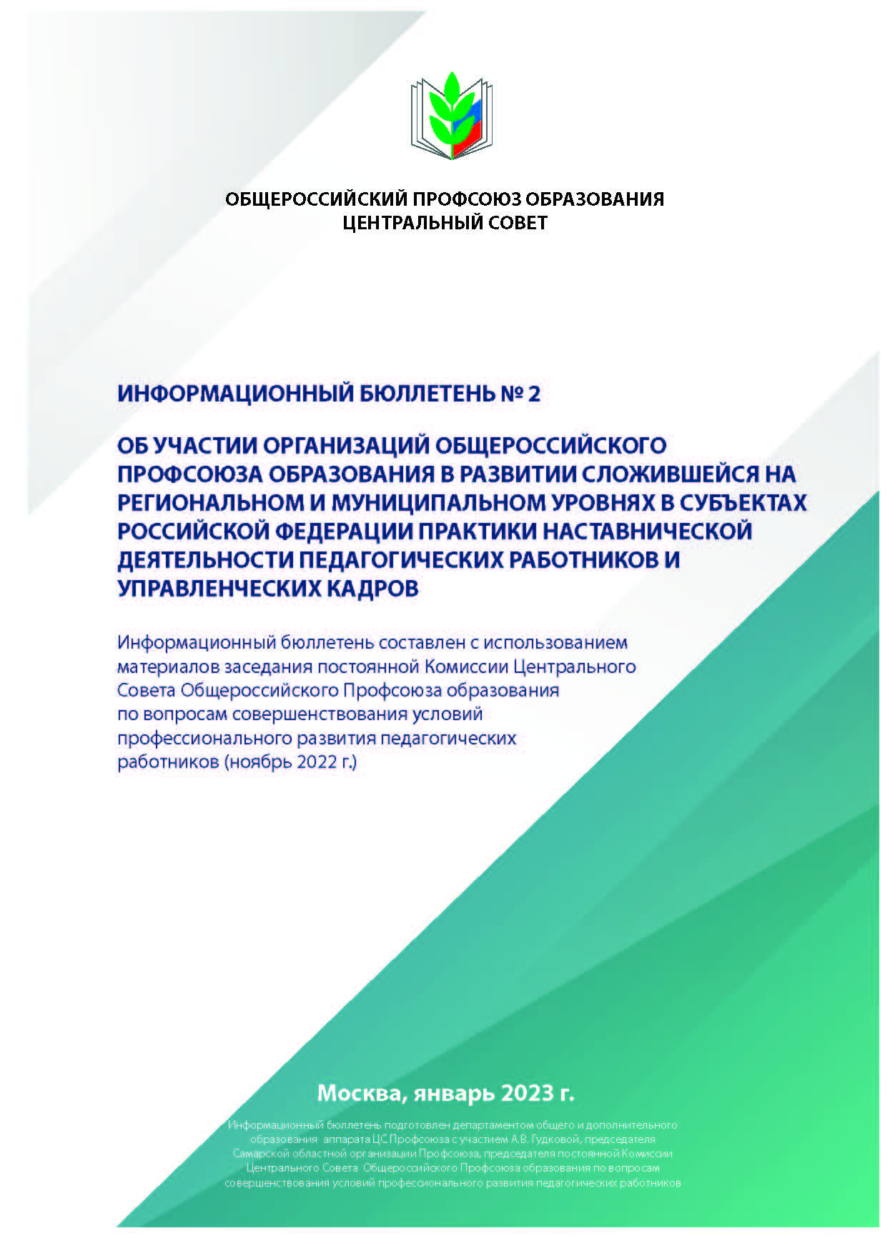 Информационный бюллетень Практики наставнической деятельности